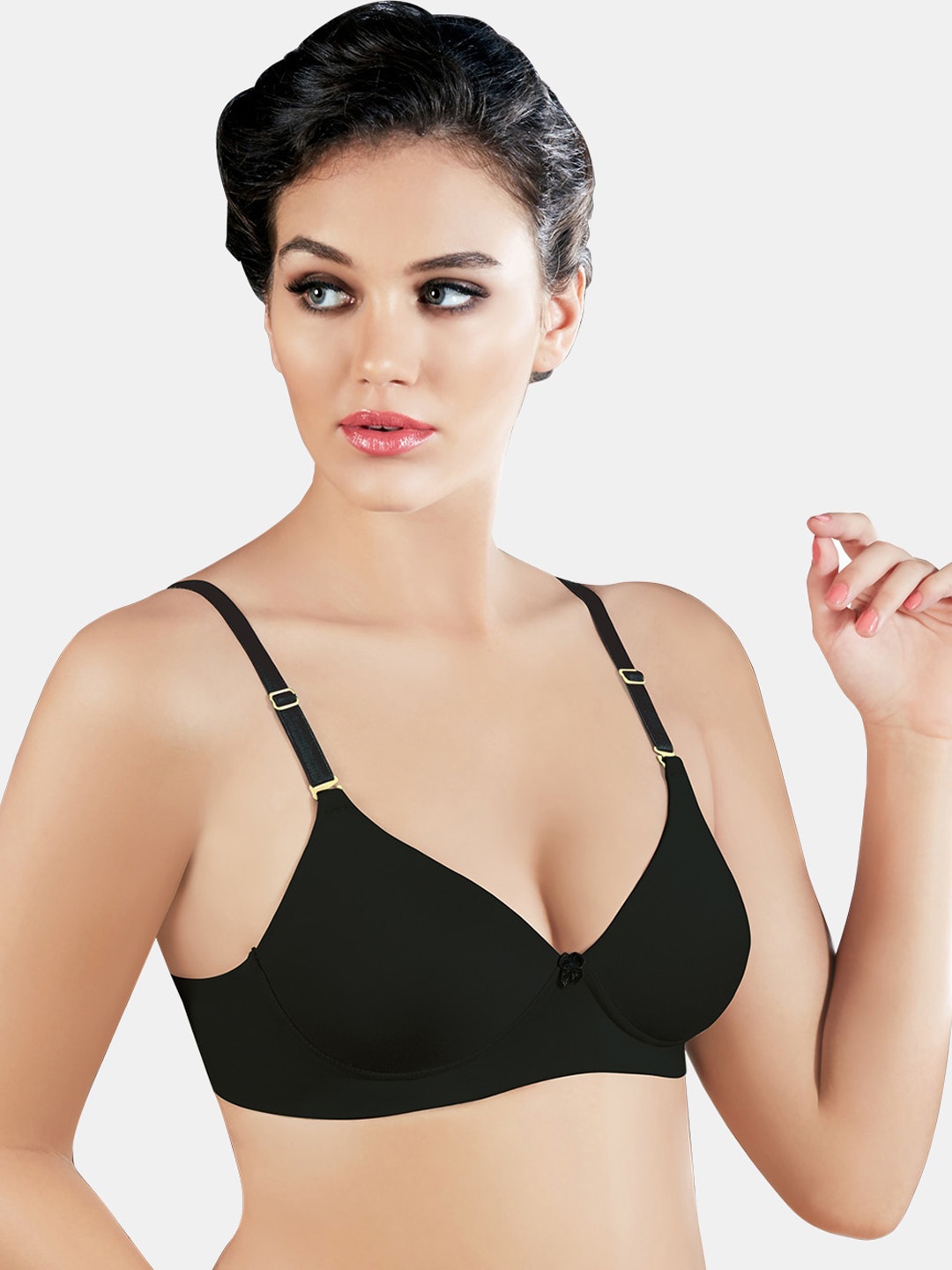 

Dazzle Non Wired Lightly Padded T-Shirt Bra, Black
