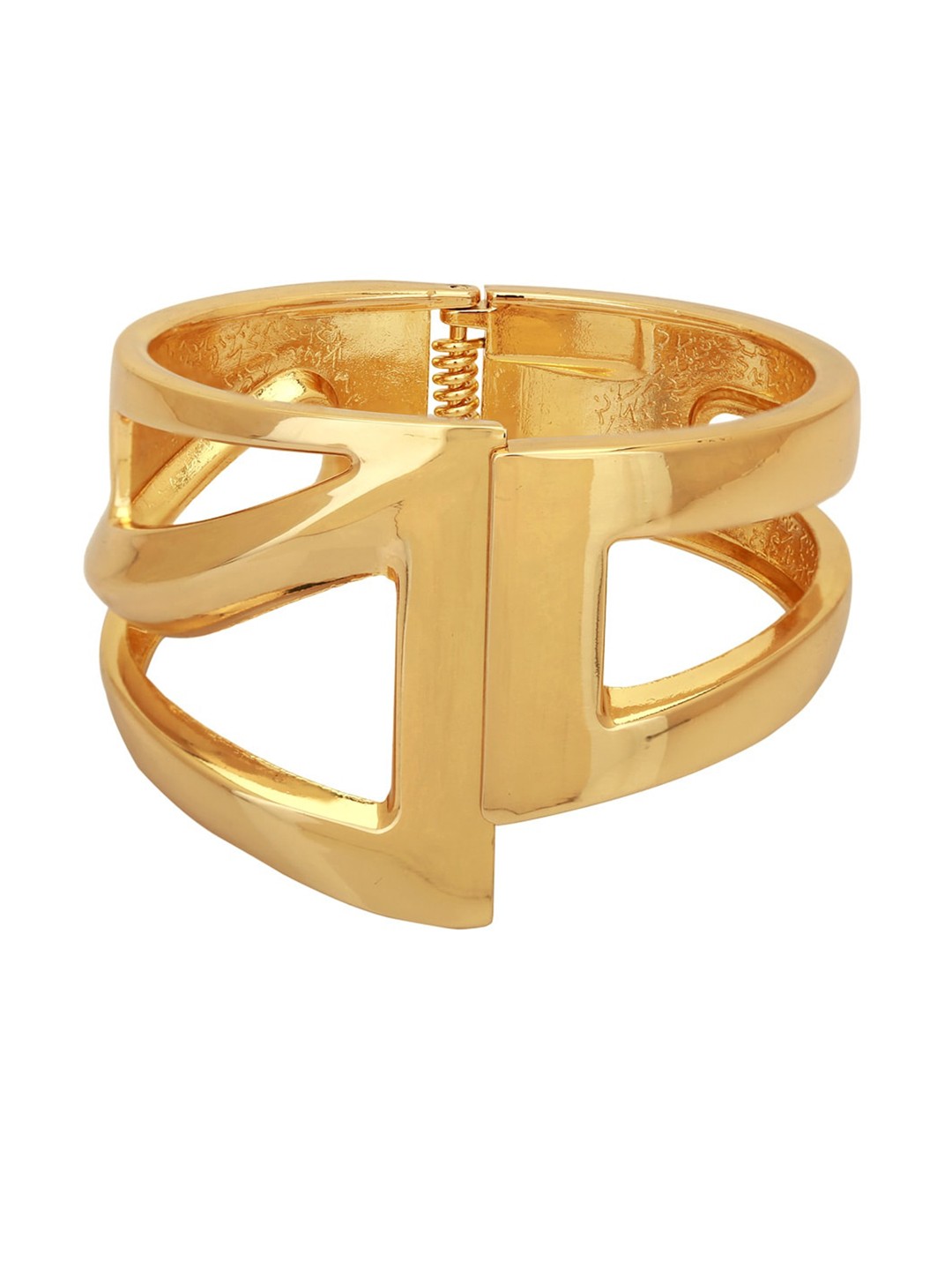 

Adwitiya Collection Women Gold-Toned Brass Gold-Plated Kada Bracelet