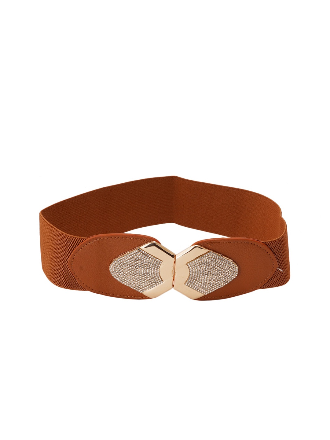 Style Shoes Women Brown Embellished Belt