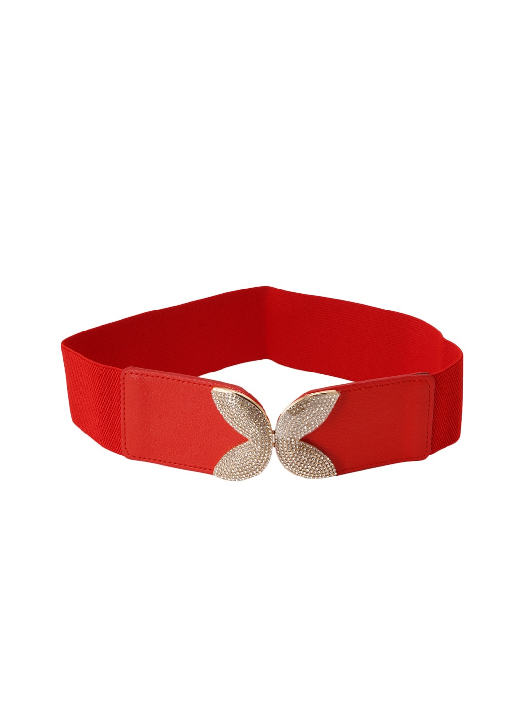 Style Shoes Women Red Embellished Belt
