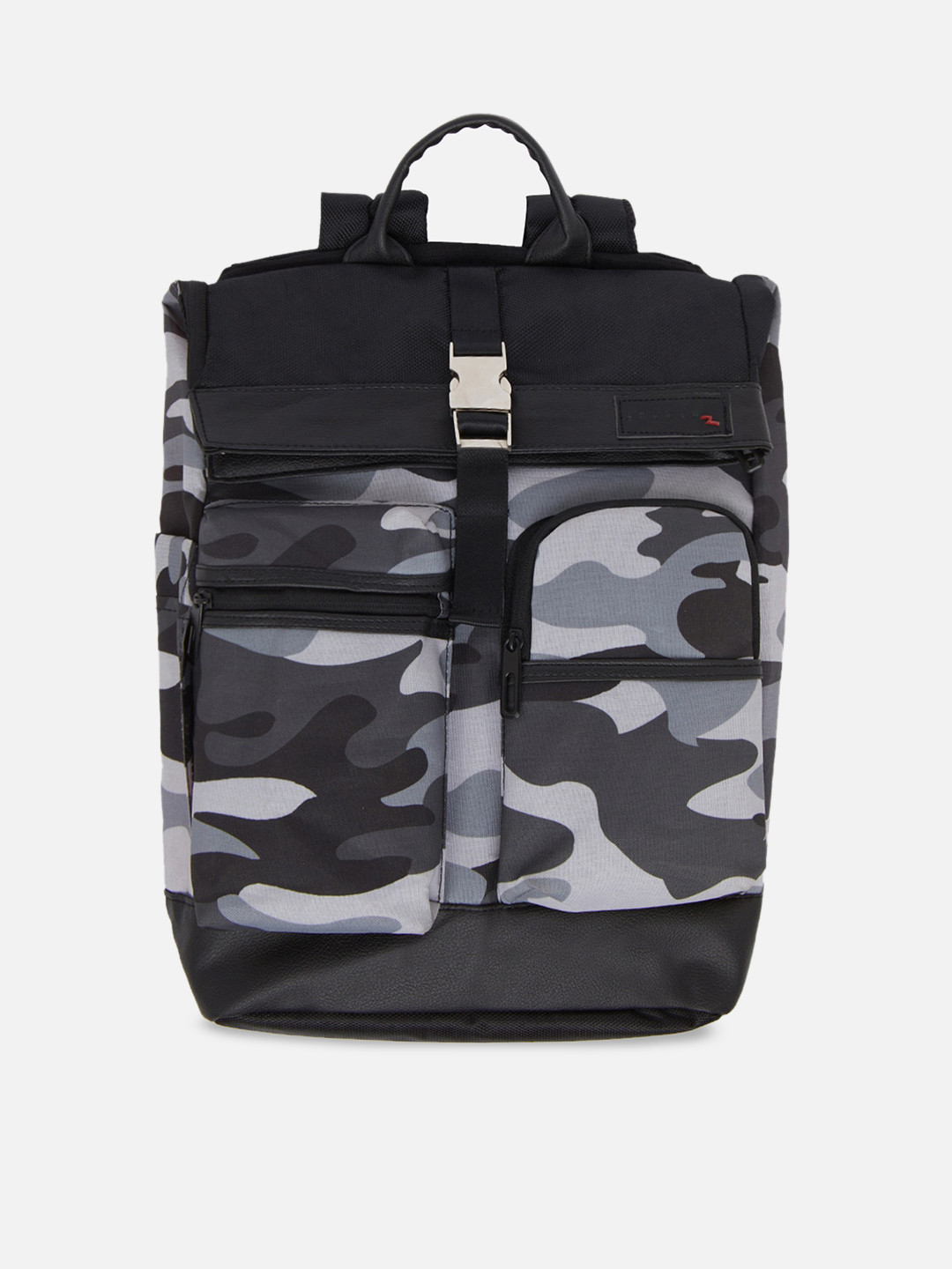 

SPYKAR Men Camouflage Nylon Backpacks, Grey