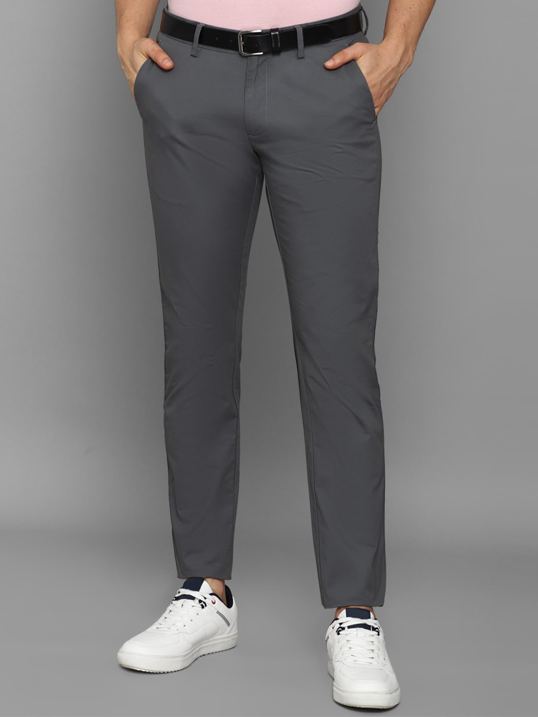

Allen Solly Men Grey Slim Fit Trouser