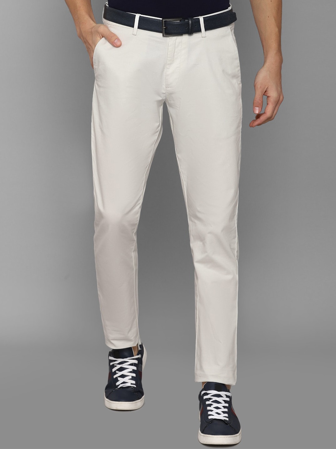 

Allen Solly Men Cream-Coloured Slim Fit Trouser