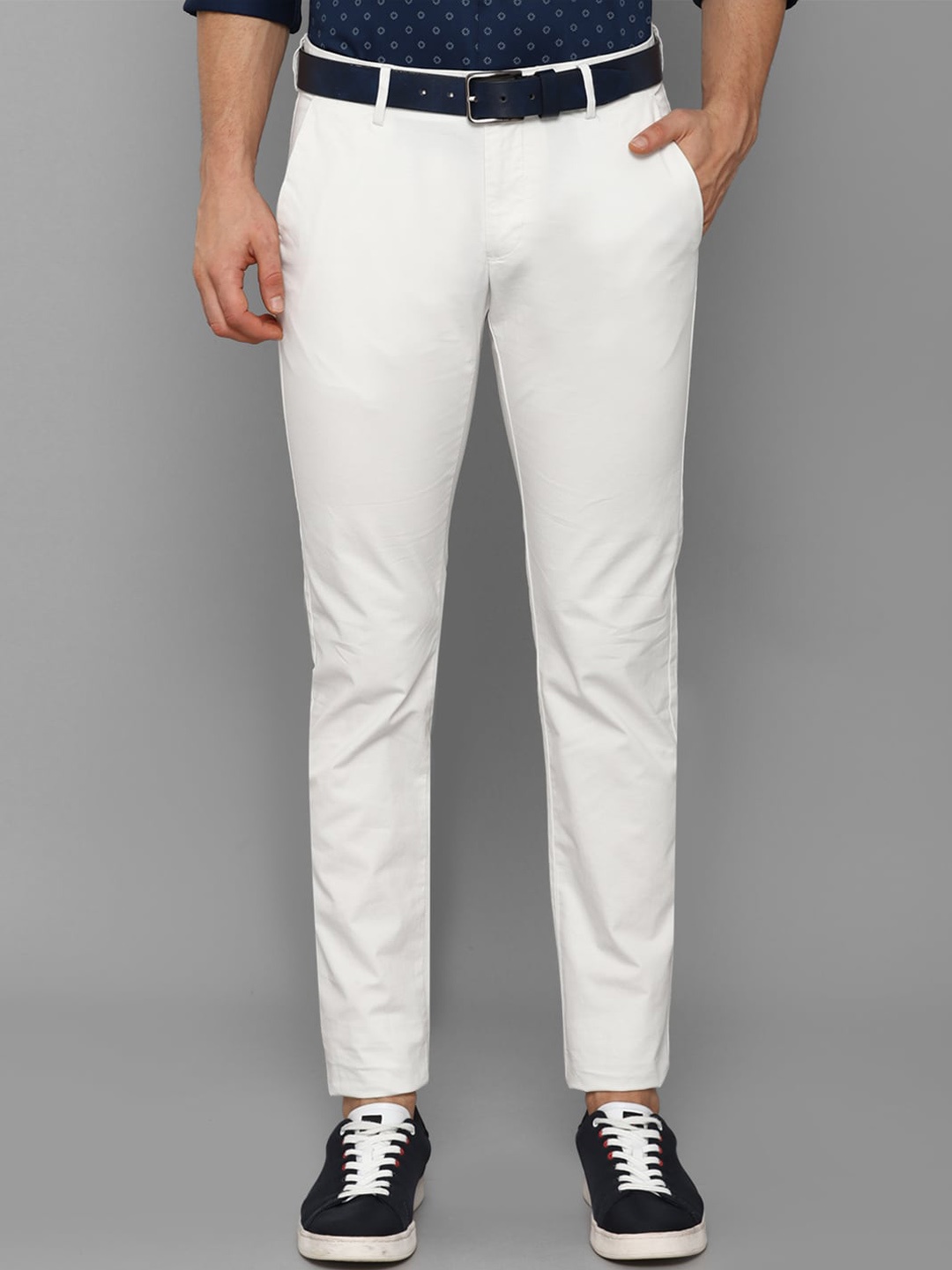 

Allen Solly Men White Slim Fit Chinos Trouser