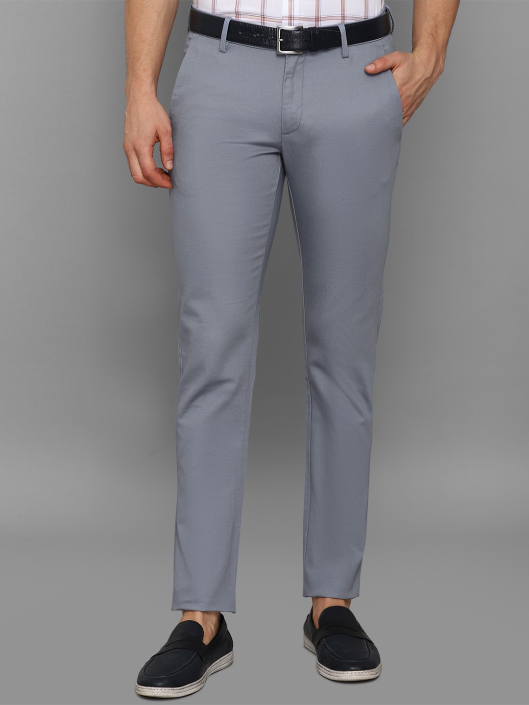 

Allen Solly Men Grey Trousers