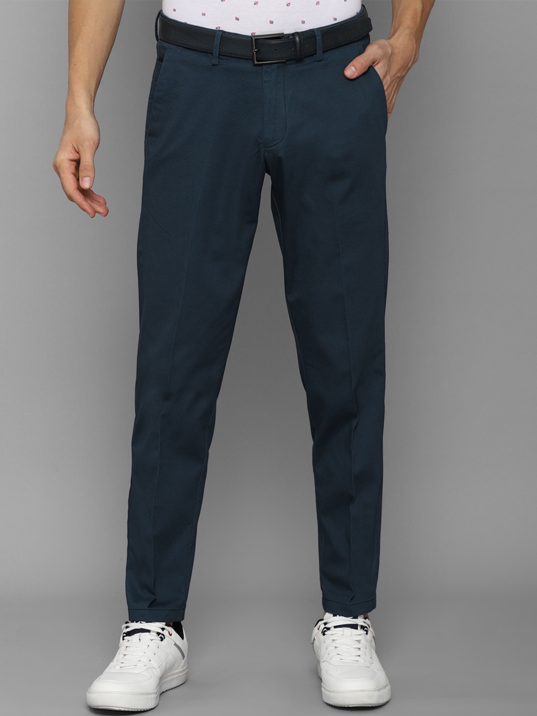 

Allen Solly Men Blue Slim Fit Trousers