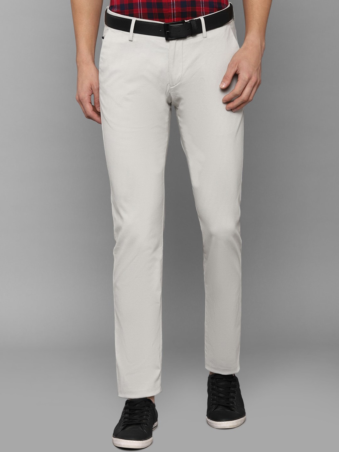 

Allen Solly Men Grey Slim Fit Formal Trouser