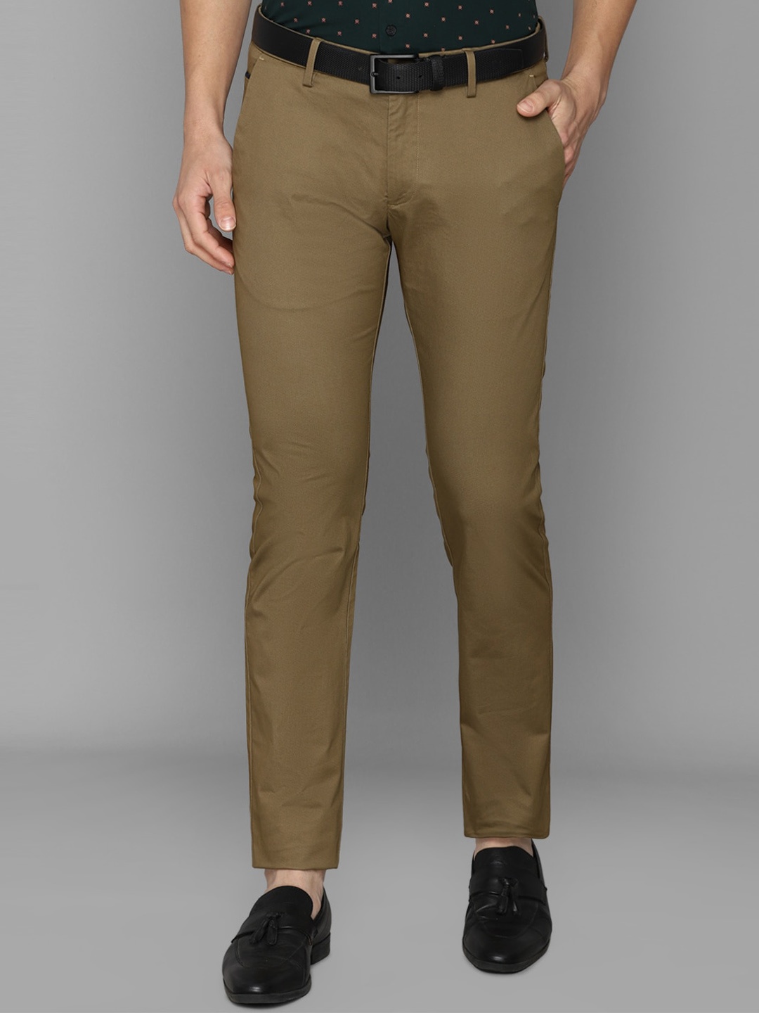

Allen Solly Men Brown Slim Fit Trousers