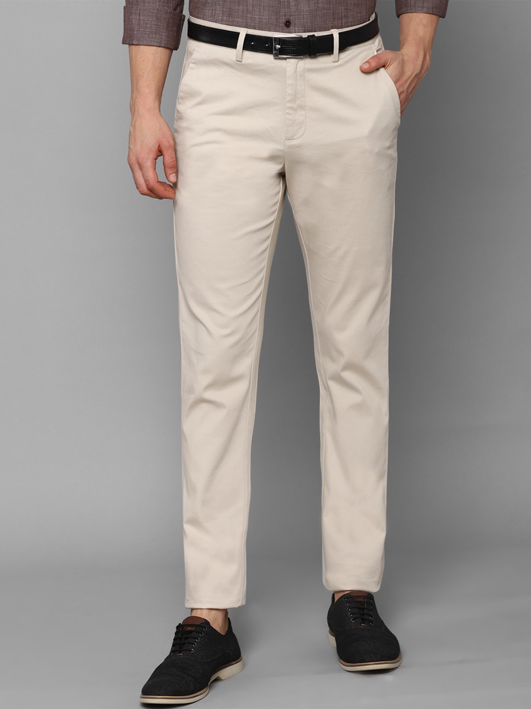 

Allen Solly Men Beige Trousers