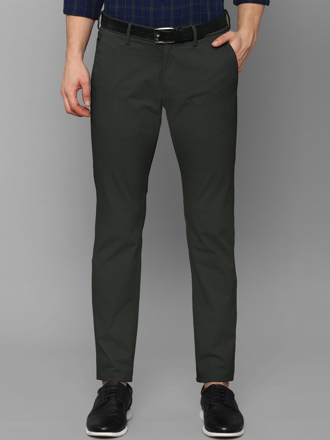

Allen Solly Men Green Slim Fit Trousers
