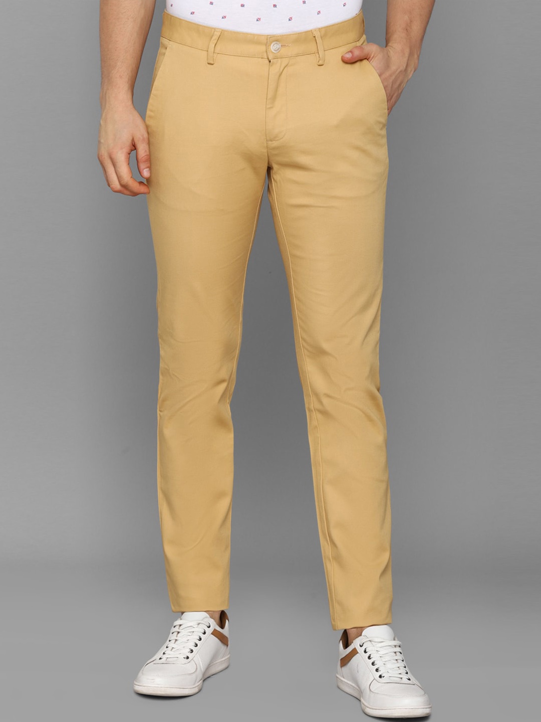 

Allen Solly Men Khaki Slim Fit Trousers