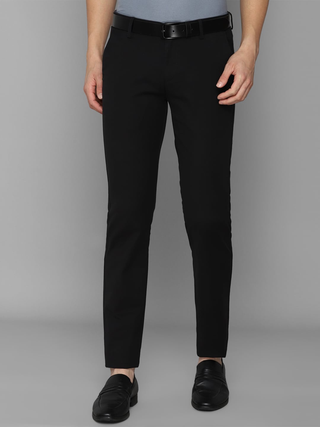 

Allen Solly Men Black Slim Fit Trousers