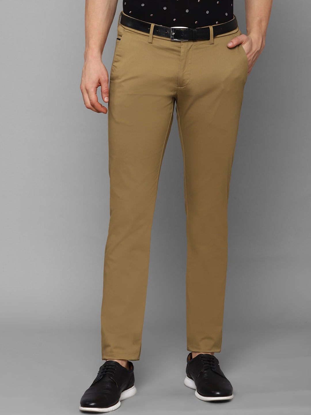 Allen Solly Men Brown Slim Fit Trousers