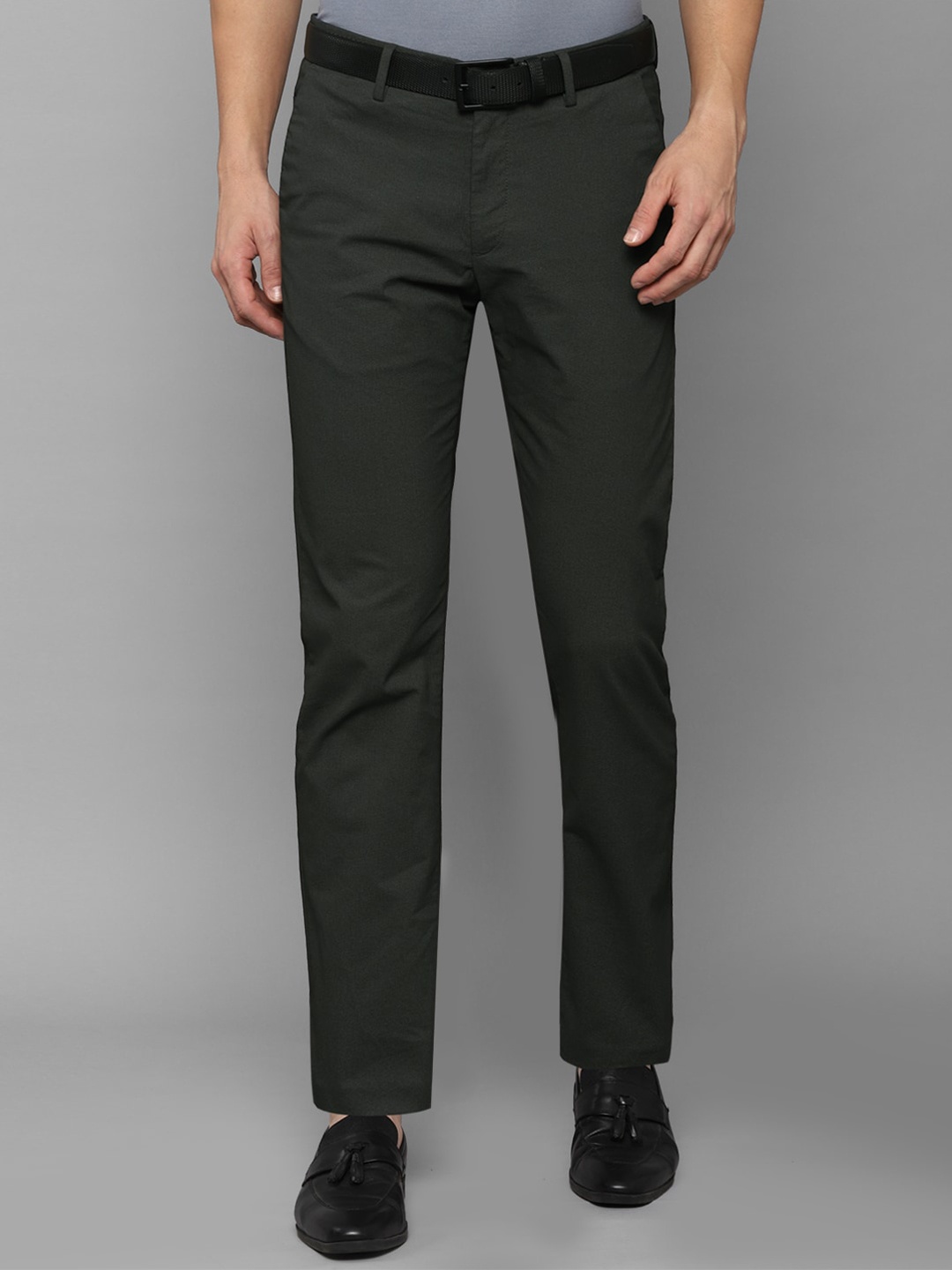 Allen Solly Men Grey Trousers