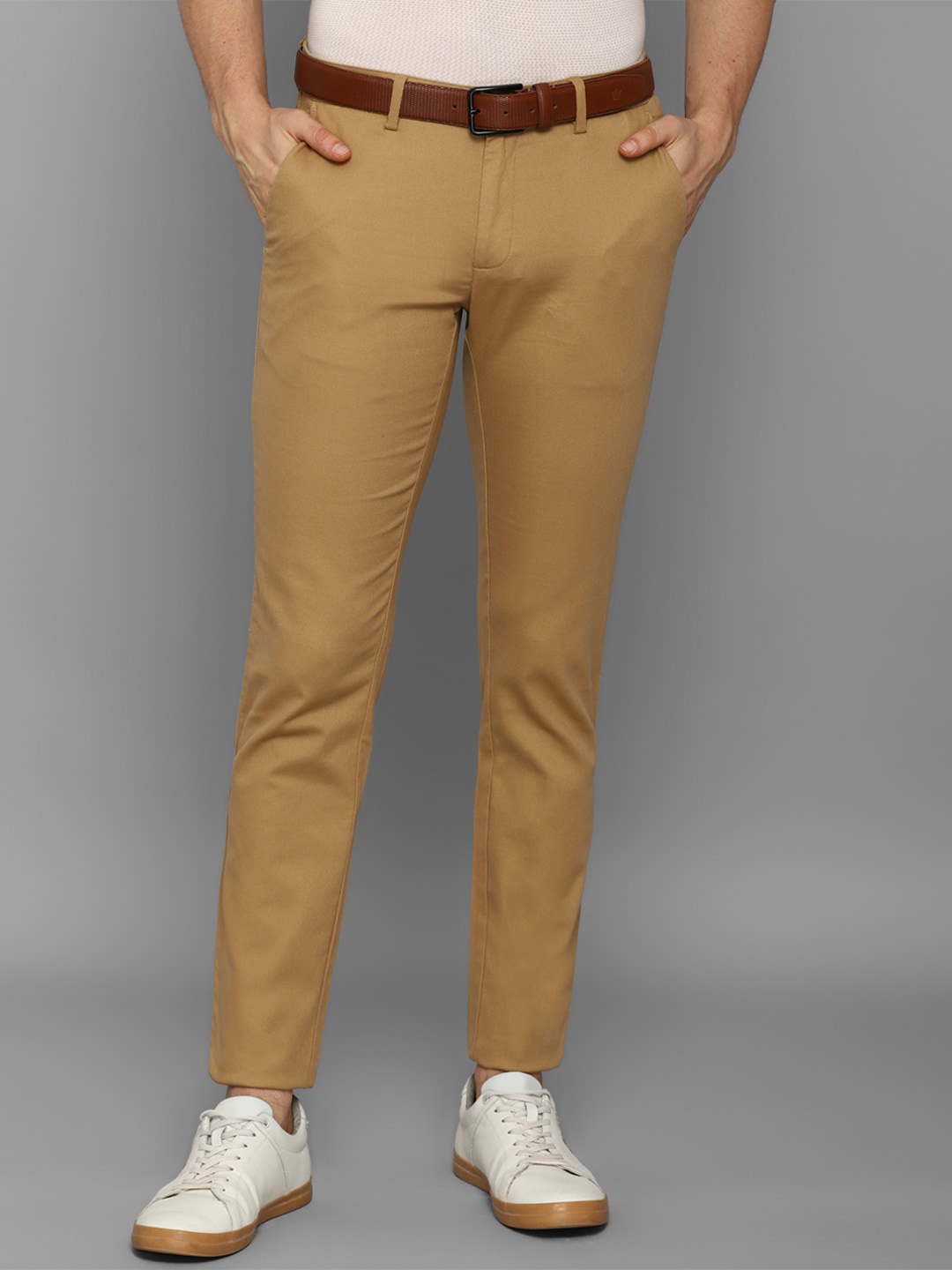 

Allen Solly Men Khaki Slim Fit Chinos Trousers