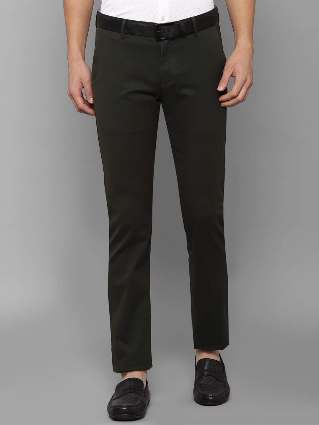 

Allen Solly Men Black Slim Fit Trousers