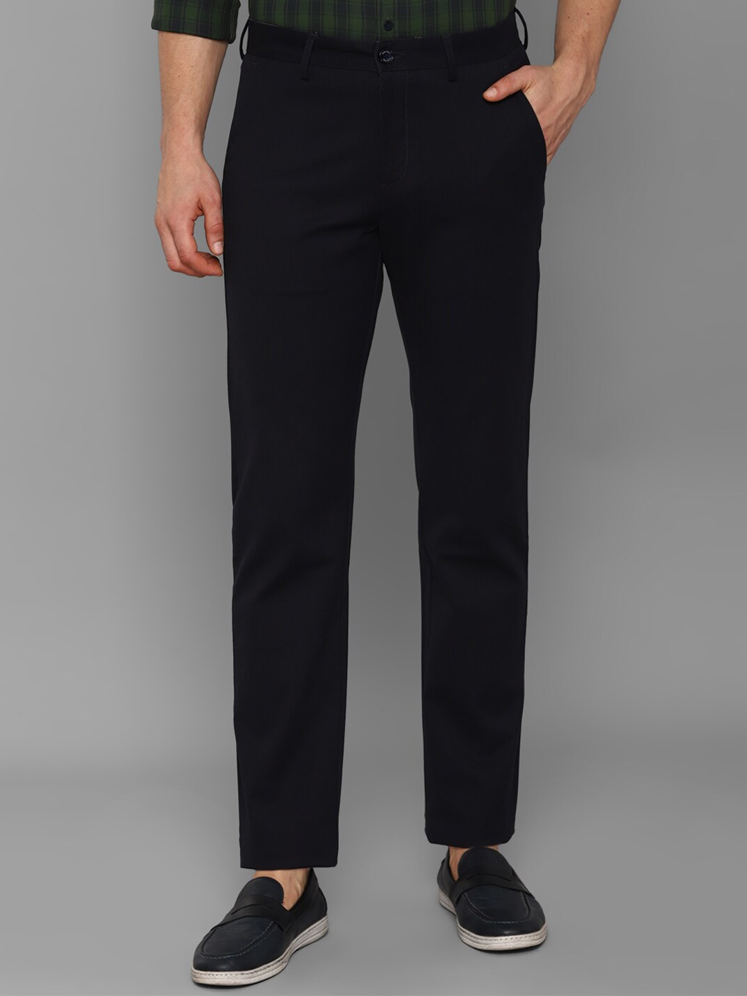 

Allen Solly Men Black Mid-Rise Casual Casual Trousers