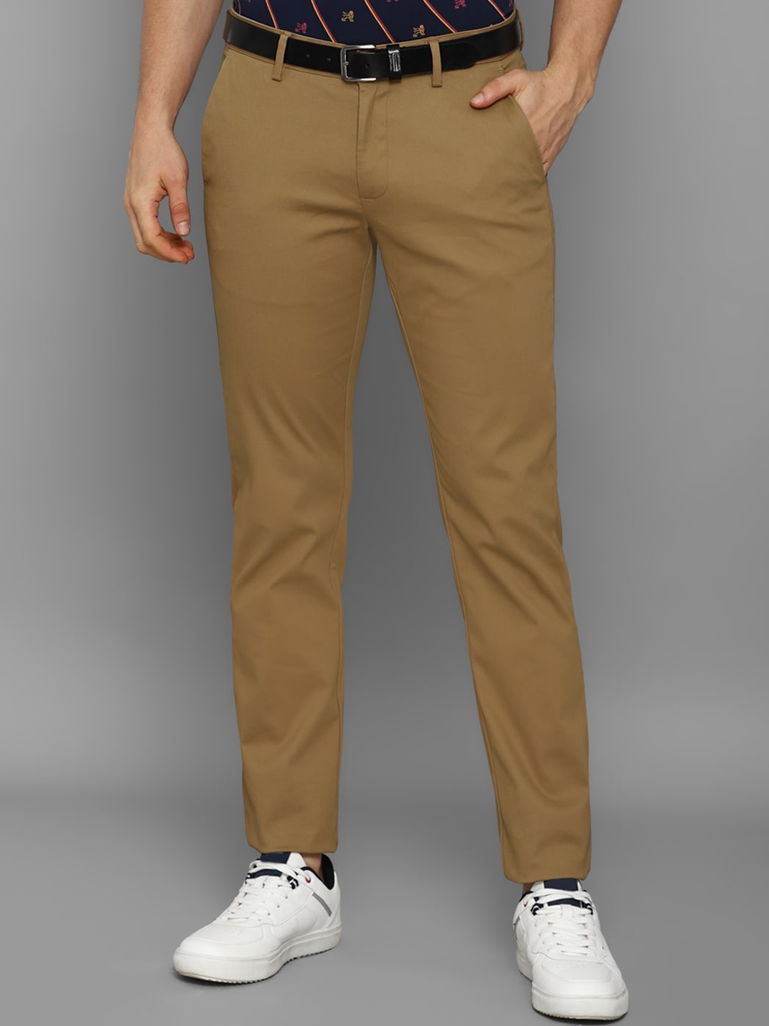 

Allen Solly Men Brown Slim Fit Casual Mid-Rise Trousers