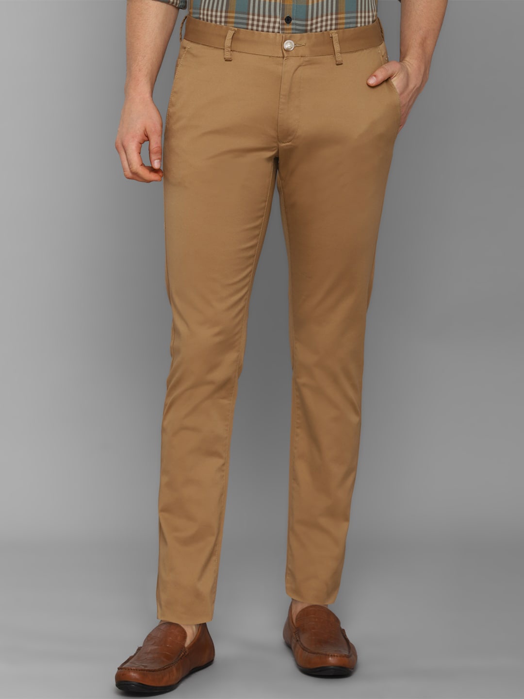 

Allen Solly Men Brown Slim Fit Casual Trousers