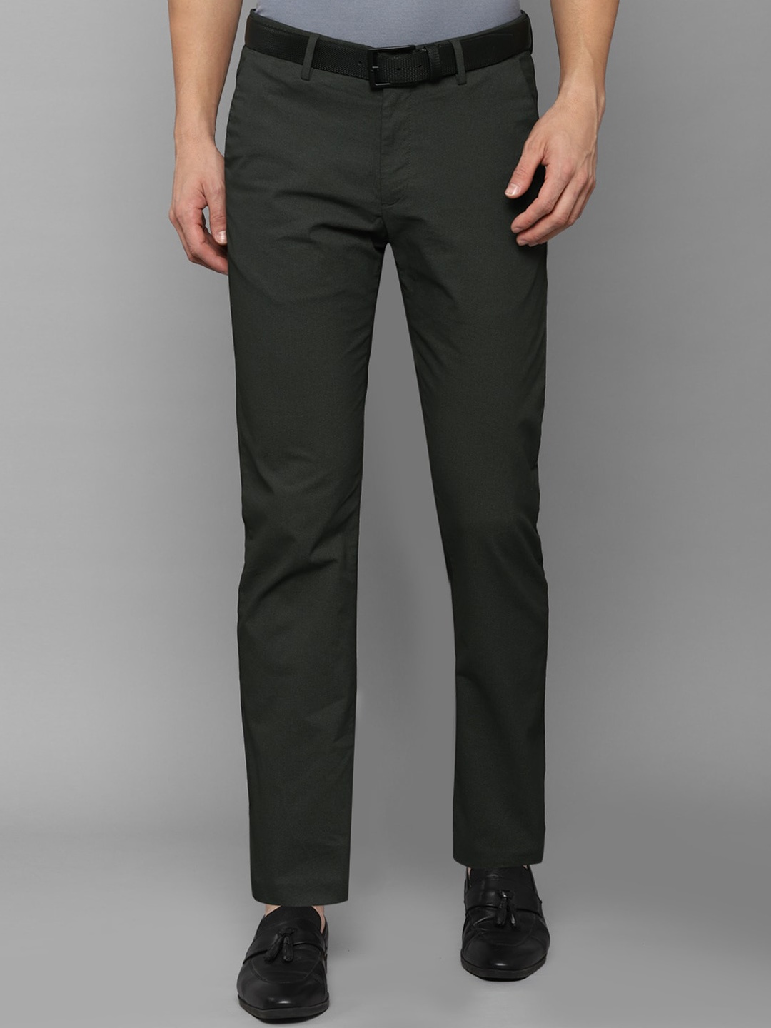 

Allen Solly Men Grey Trousers