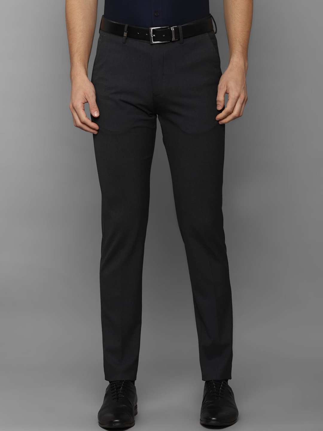 

Louis Philippe Men Black Slim Fit Trousers