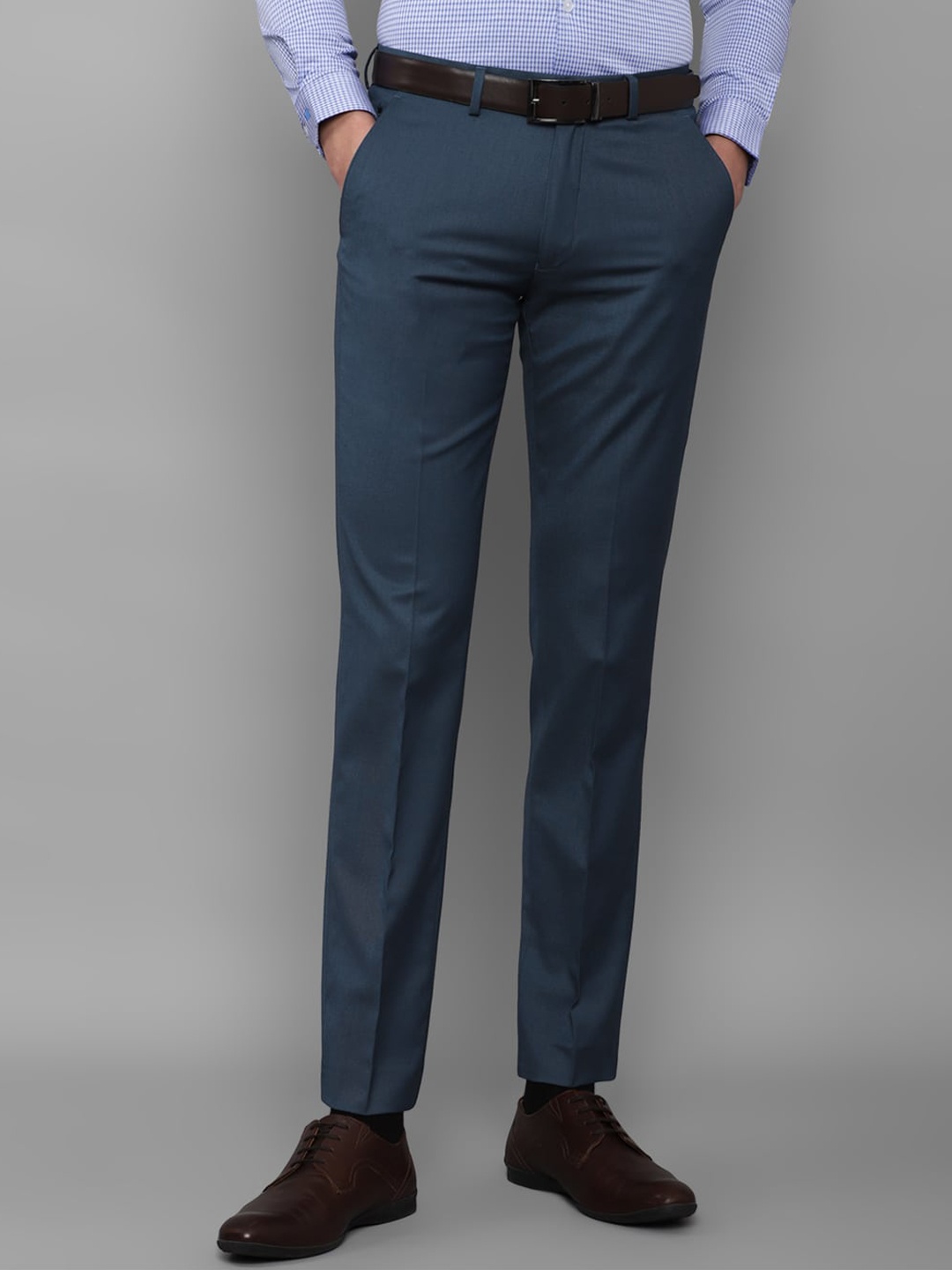 

Louis Philippe Men Navy Blue Formal Trouser