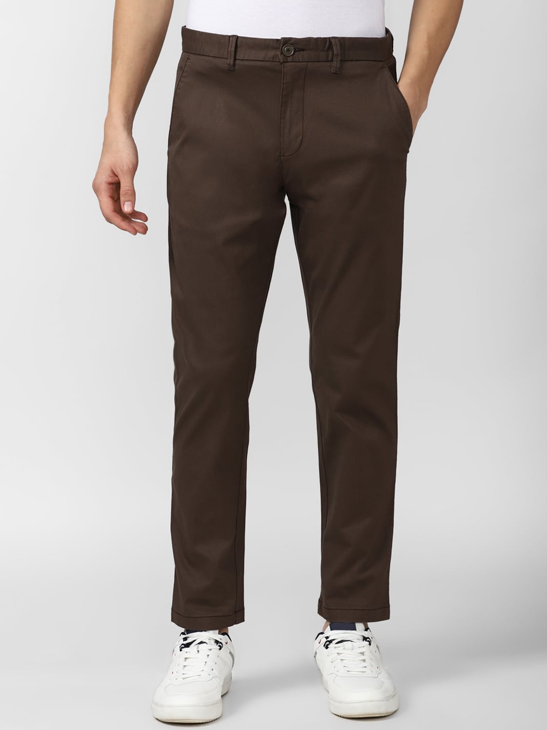 

Peter England Casuals Men Brown Slim Fit Chinos Trouser
