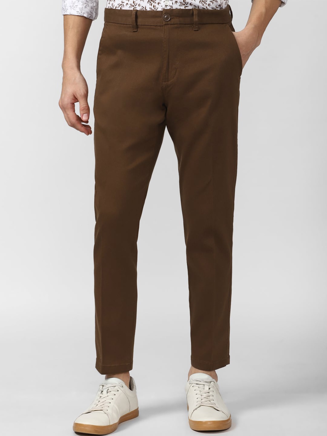 

Peter England Casuals Men Brown Slim Fit Chinos Trouser
