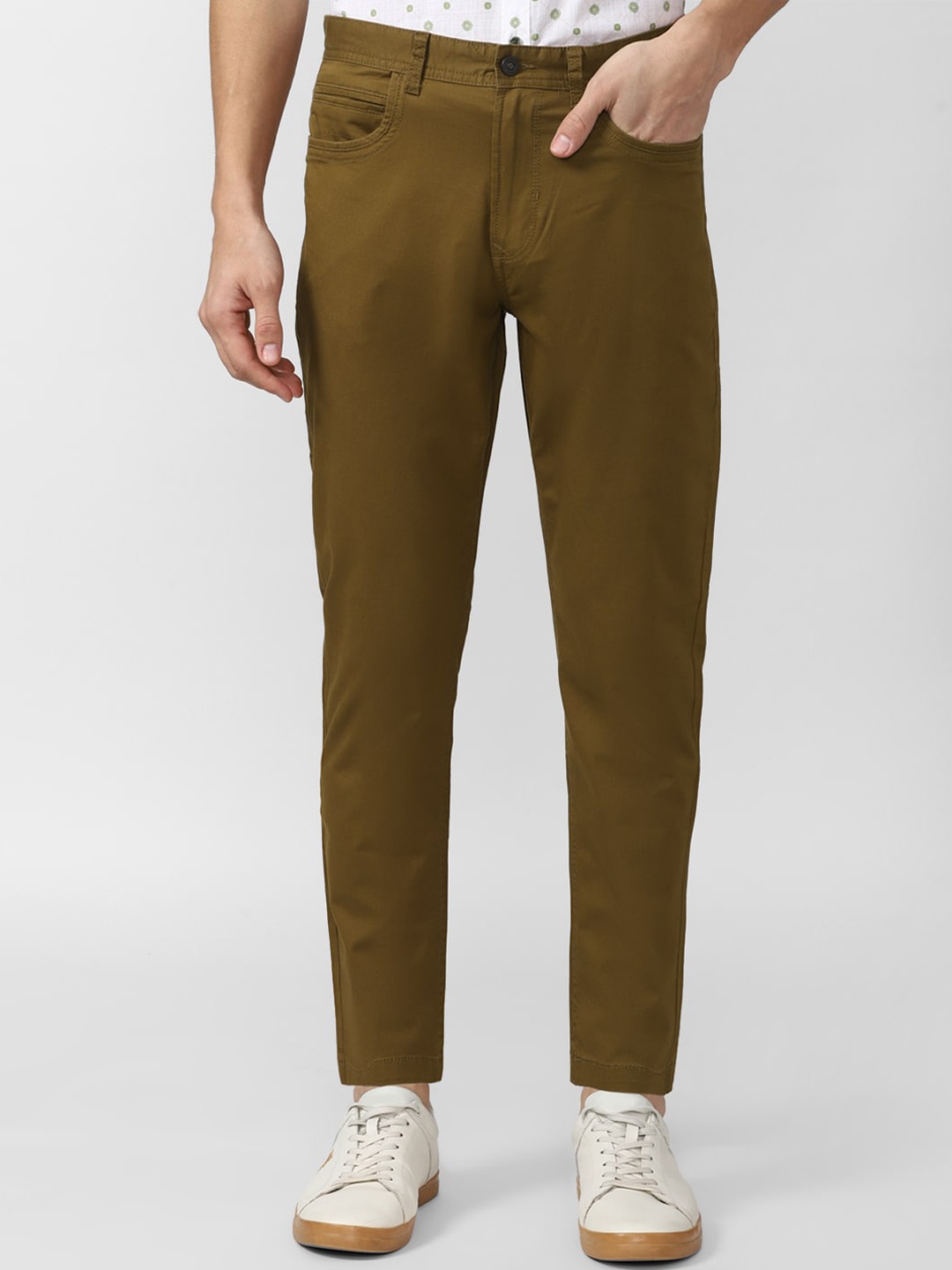 

Peter England Casuals Men Brown Slim Fit Chinos Trouser