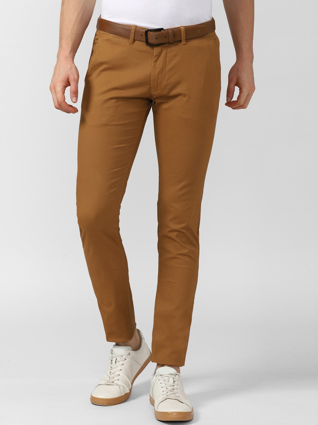 

Peter England Casuals Men Brown Skinny Fit Trousers