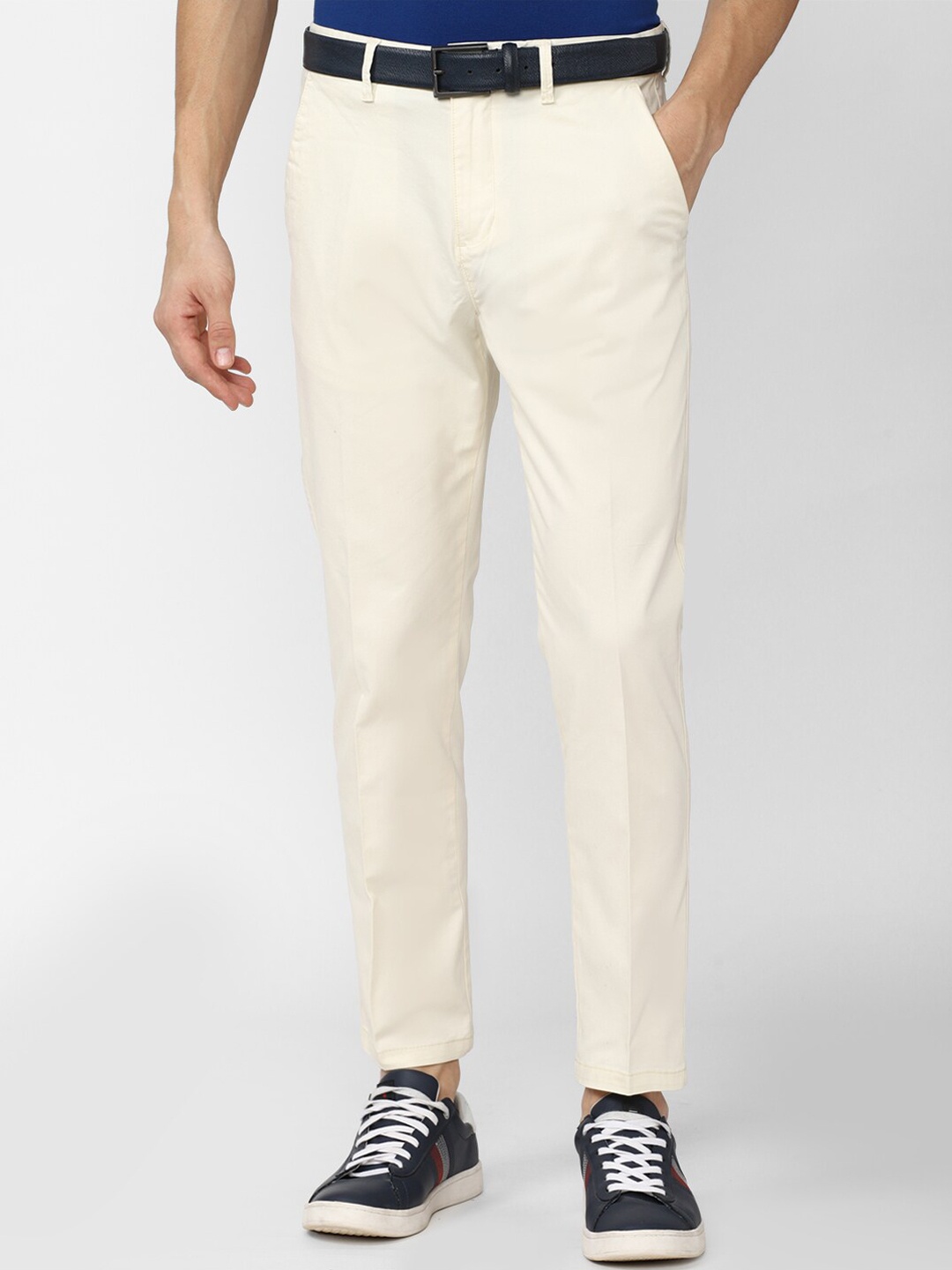 

Peter England Casuals Men Beige Slim Fit Trouser