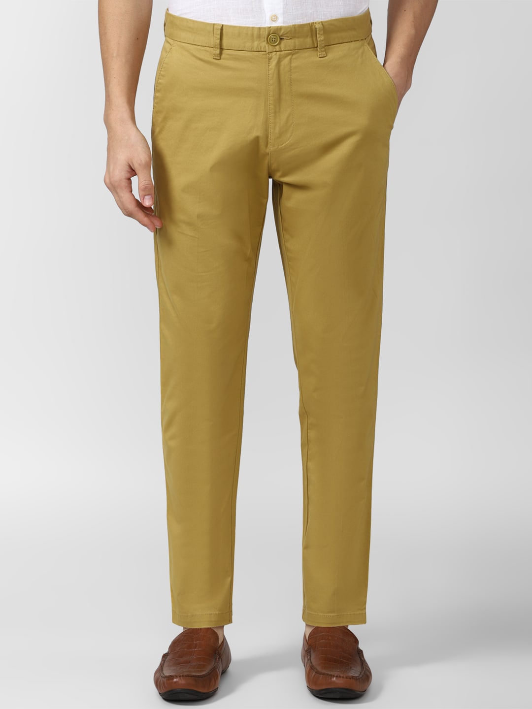 

Peter England Casuals Men Khaki Slim Fit Chinos Trouser
