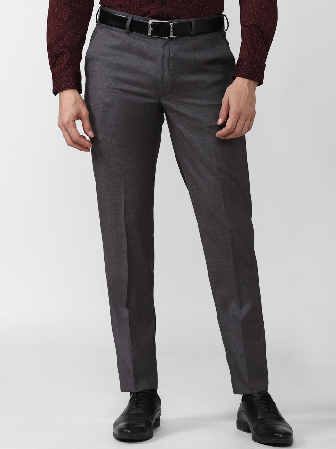 

Van Heusen Men Grey Slim Fit Formal Trouser