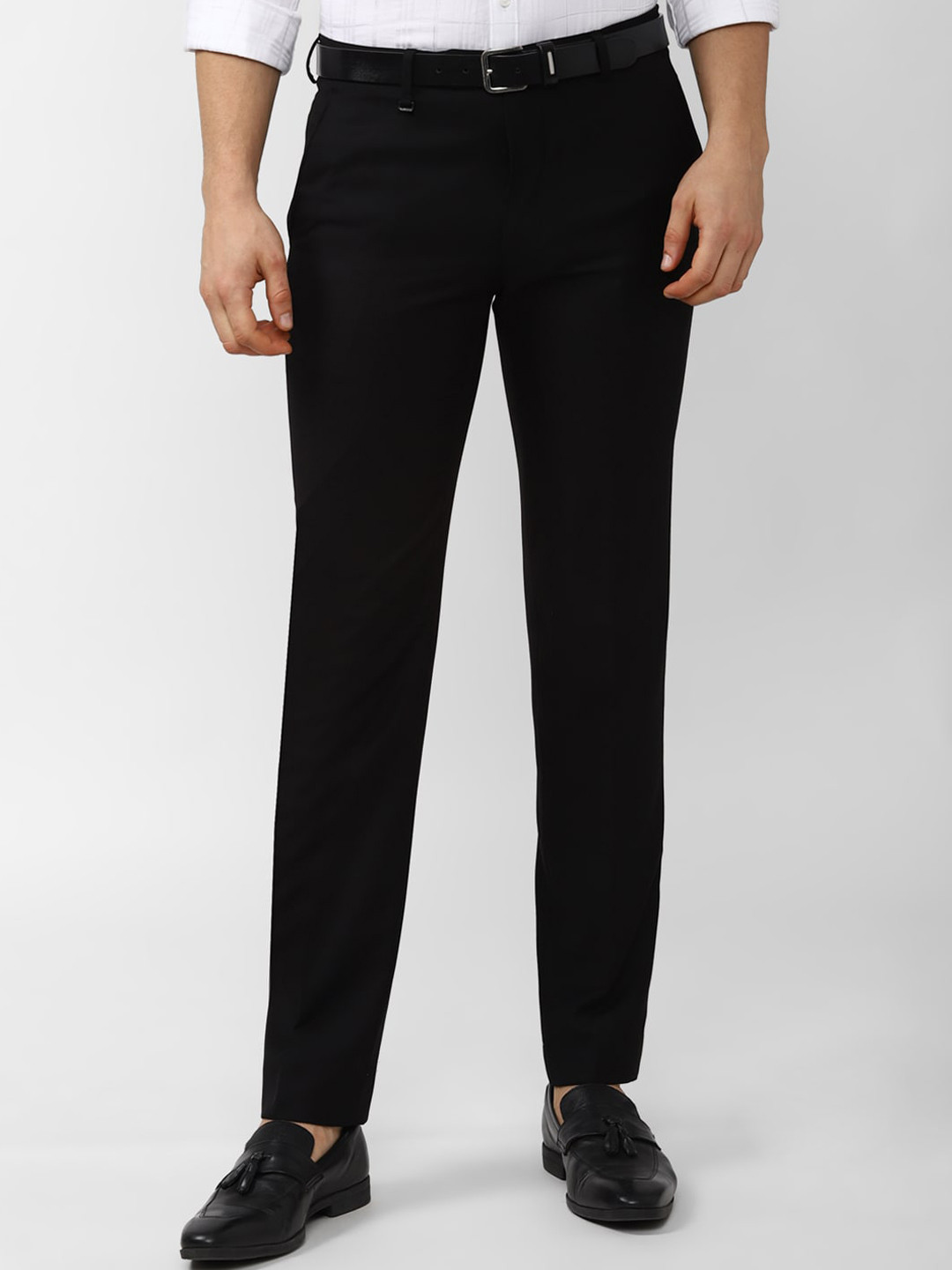 

Van Heusen Men Black Slim Fit Trouser