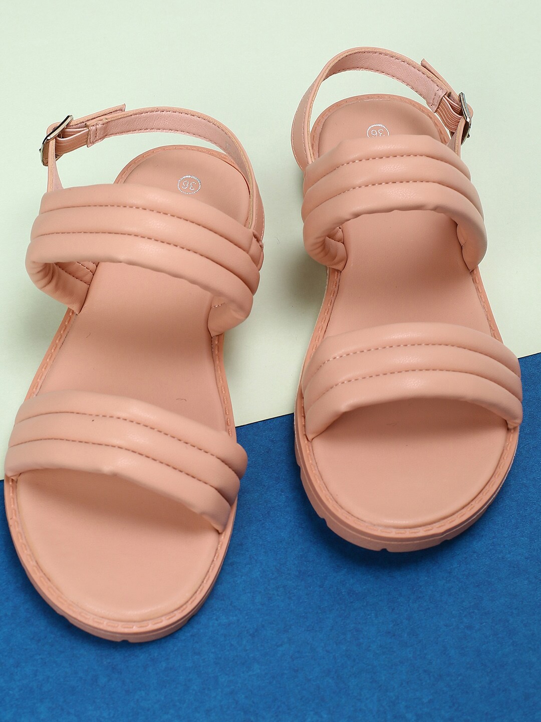 

Fame Forever by Lifestyle Girls Open Toe Flats, Pink