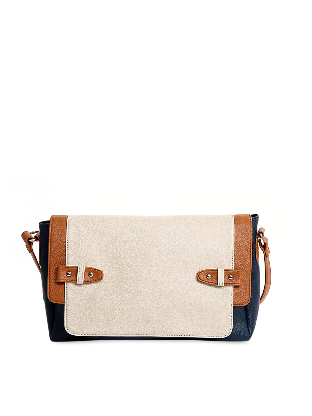 

Bagsy Malone Women Colourblocked PU Bucket Sling Bag, Blue
