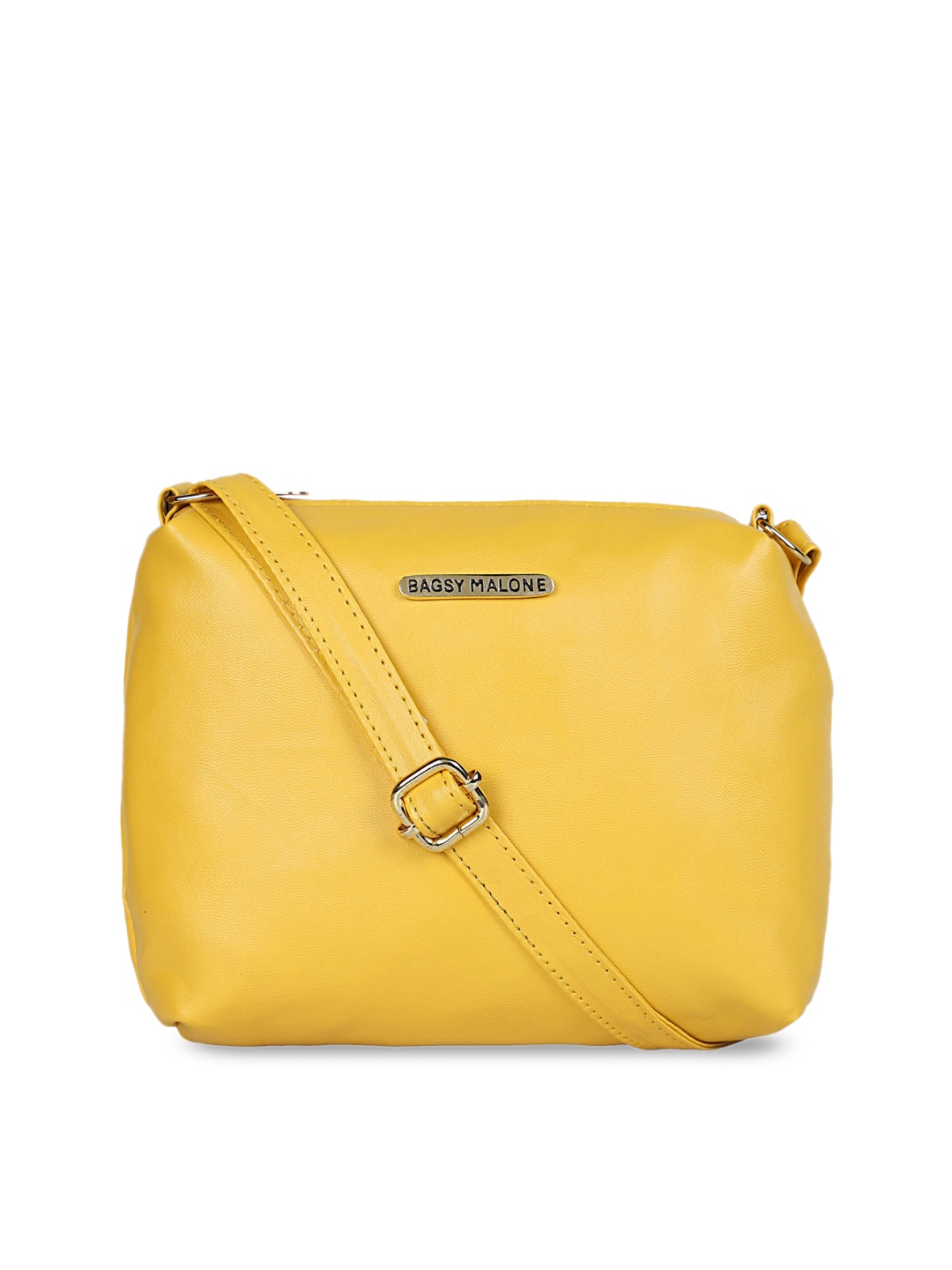 

Bagsy Malone Women PU Bucket Sling Bag, Yellow