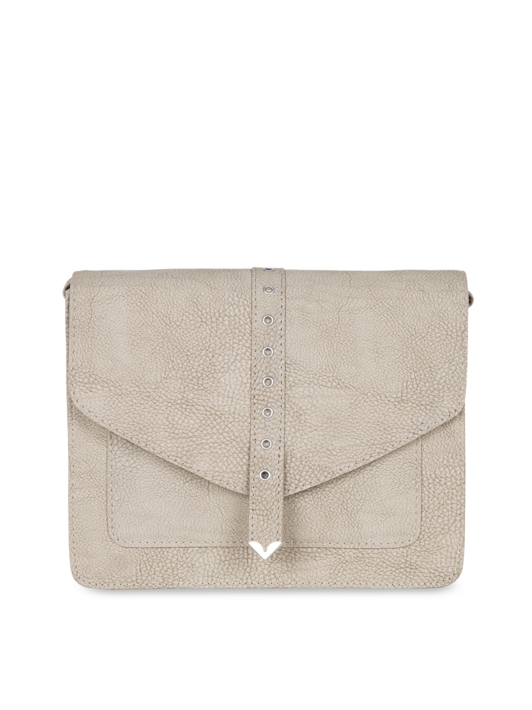 

Bagsy Malone Women PU Structured Sling Bag, Grey