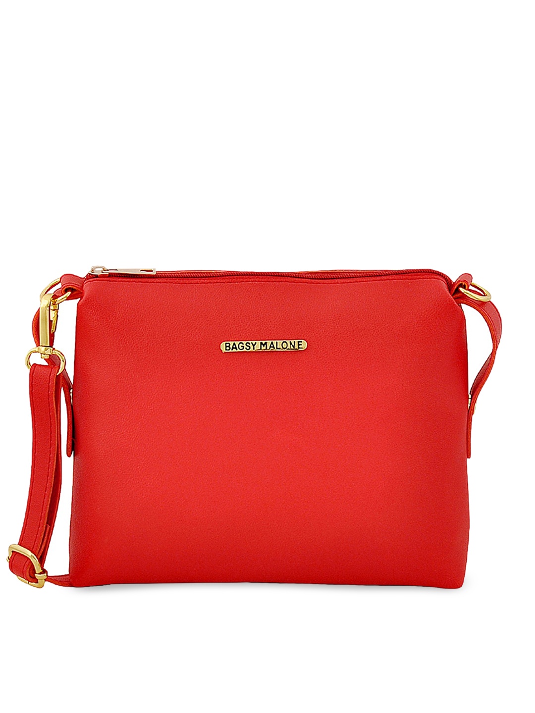 

Bagsy Malone Red PU Structured Sling Bag