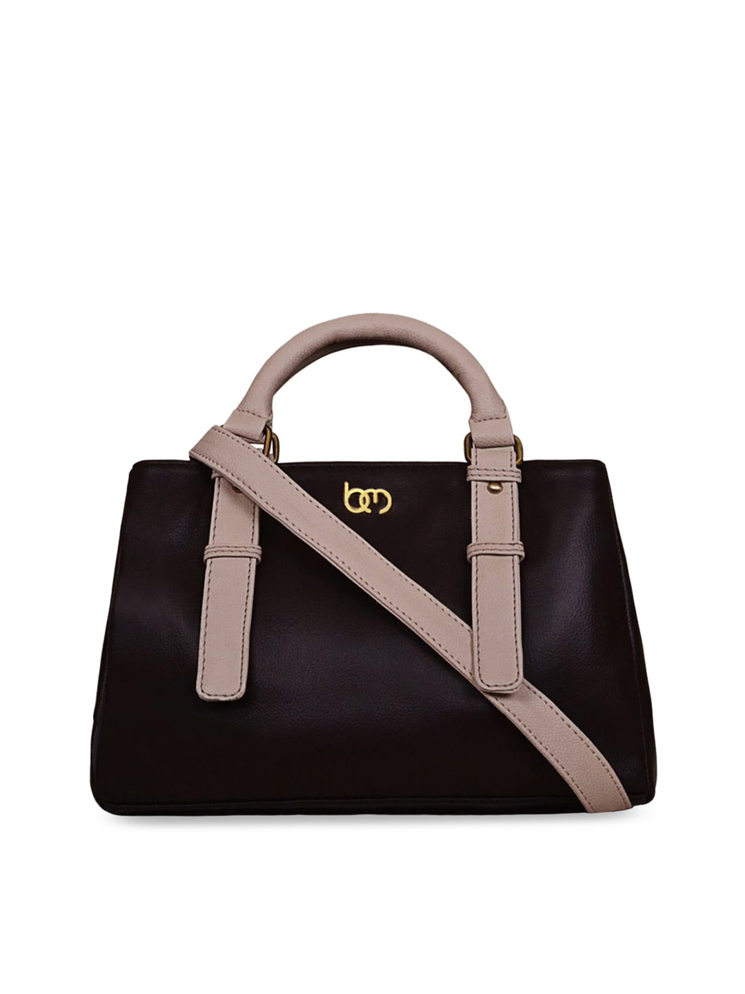 

Bagsy Malone Women PU Structured Satchel, Coffee brown