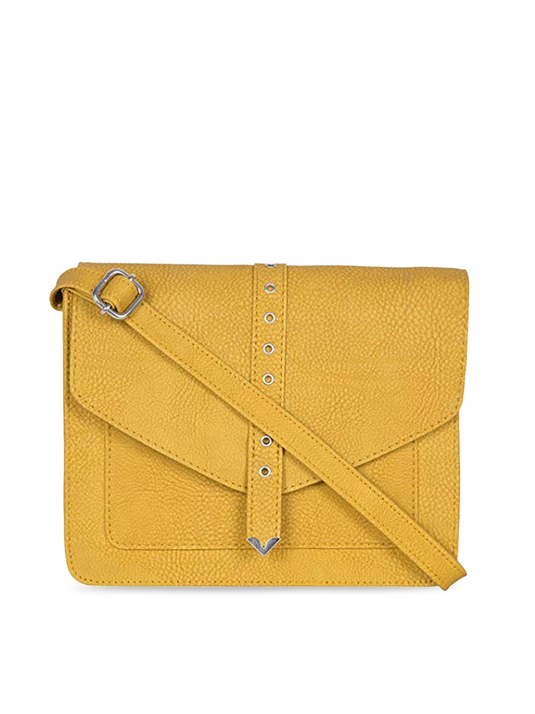 

Bagsy Malone Textured PU Bowling Sling Bag, Yellow