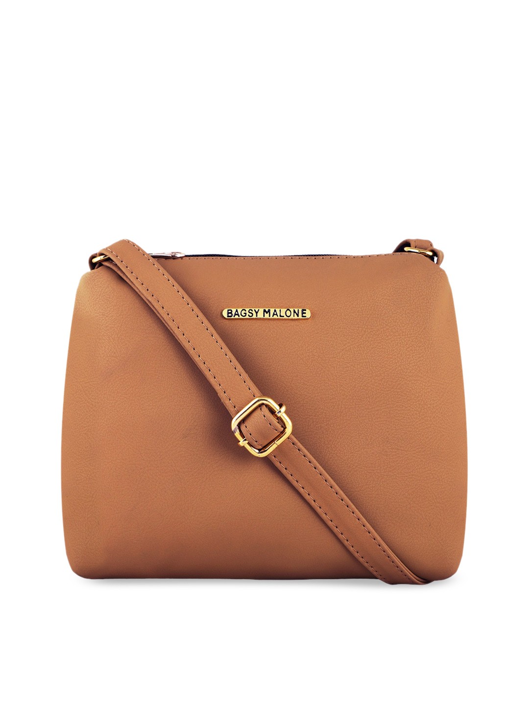 

Bagsy Malone PU Structured Sling Bag, Beige