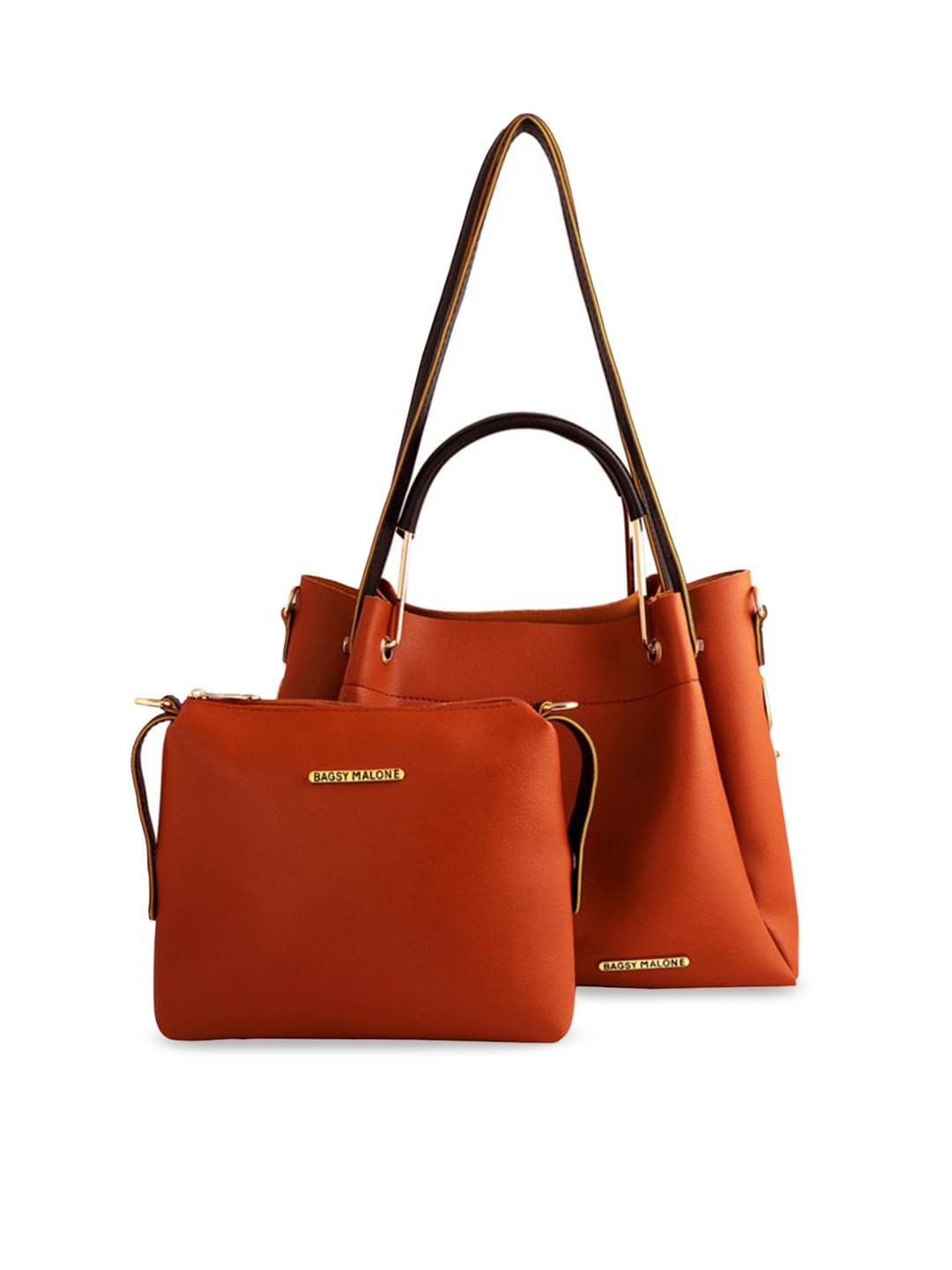 

Bagsy Malone Women PU Bucket Shoulder Bag with Tasselled, Tan