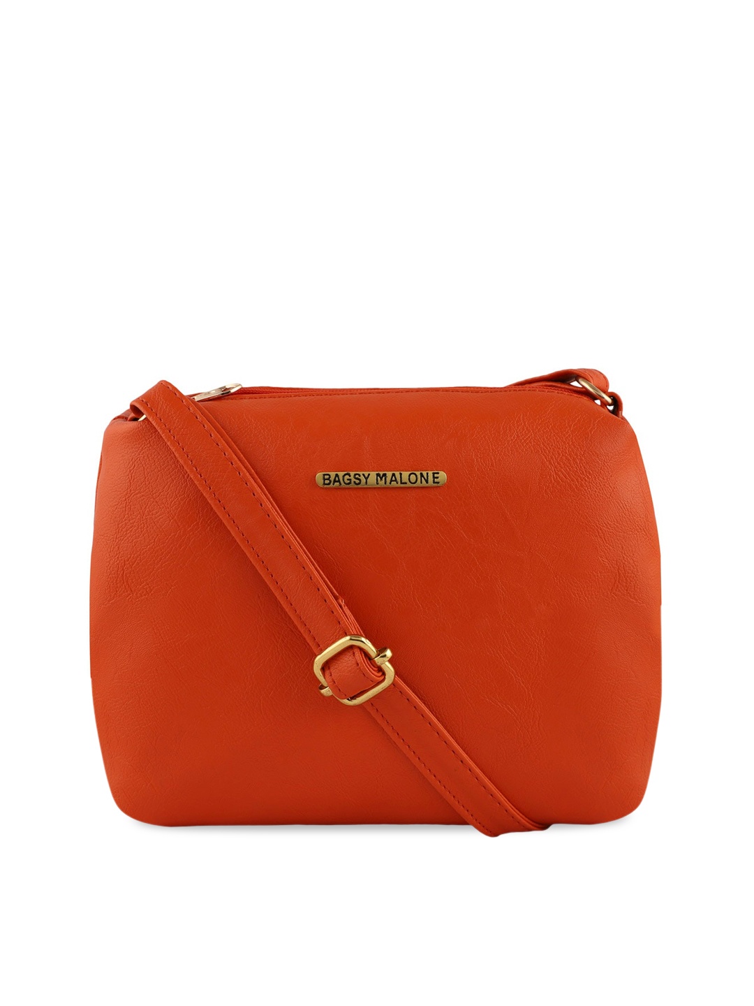 

Bagsy Malone Women PU Bucket Sling Bag, Orange