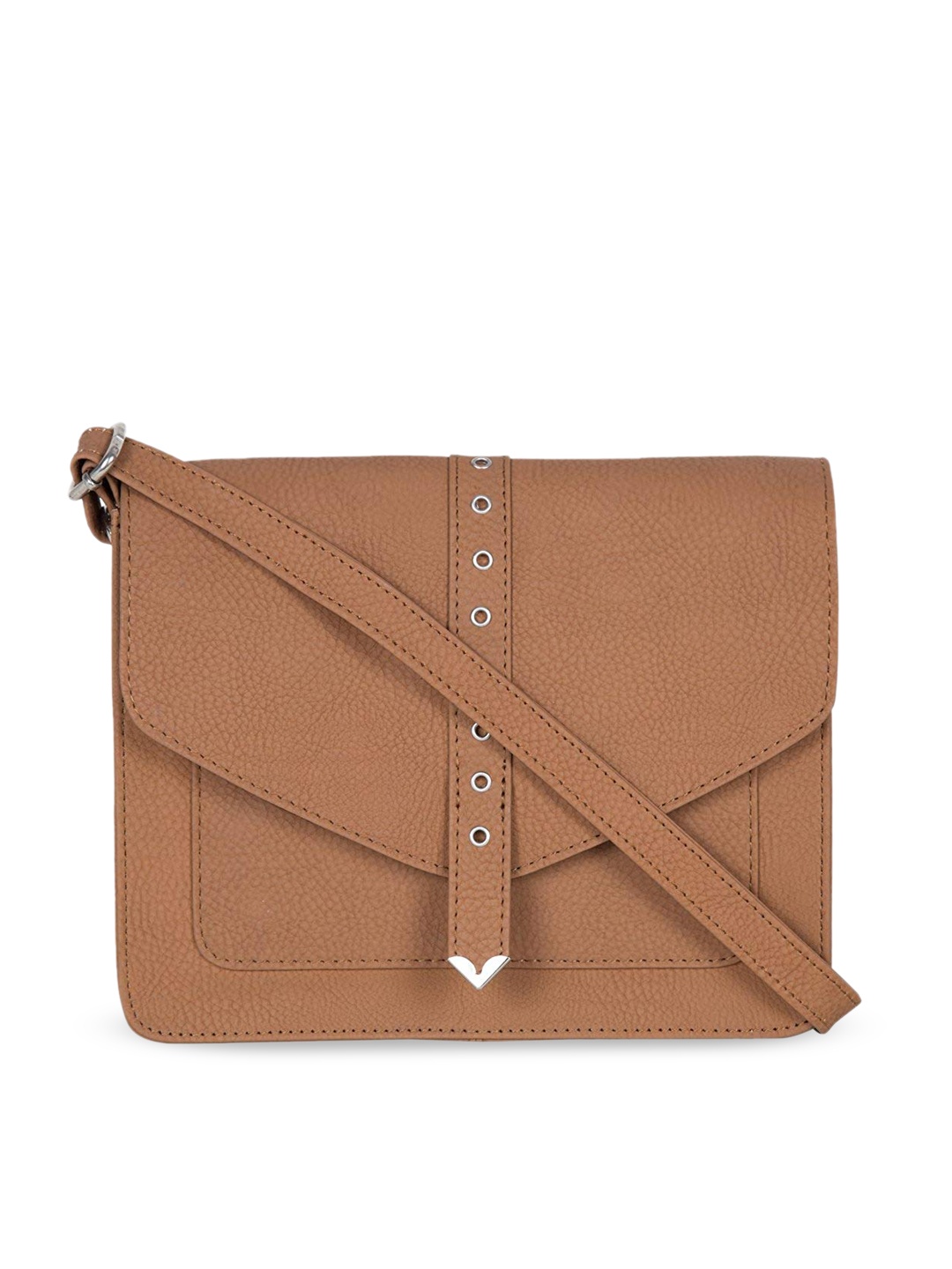 

Bagsy Malone Brown PU Bowling Sling Bag