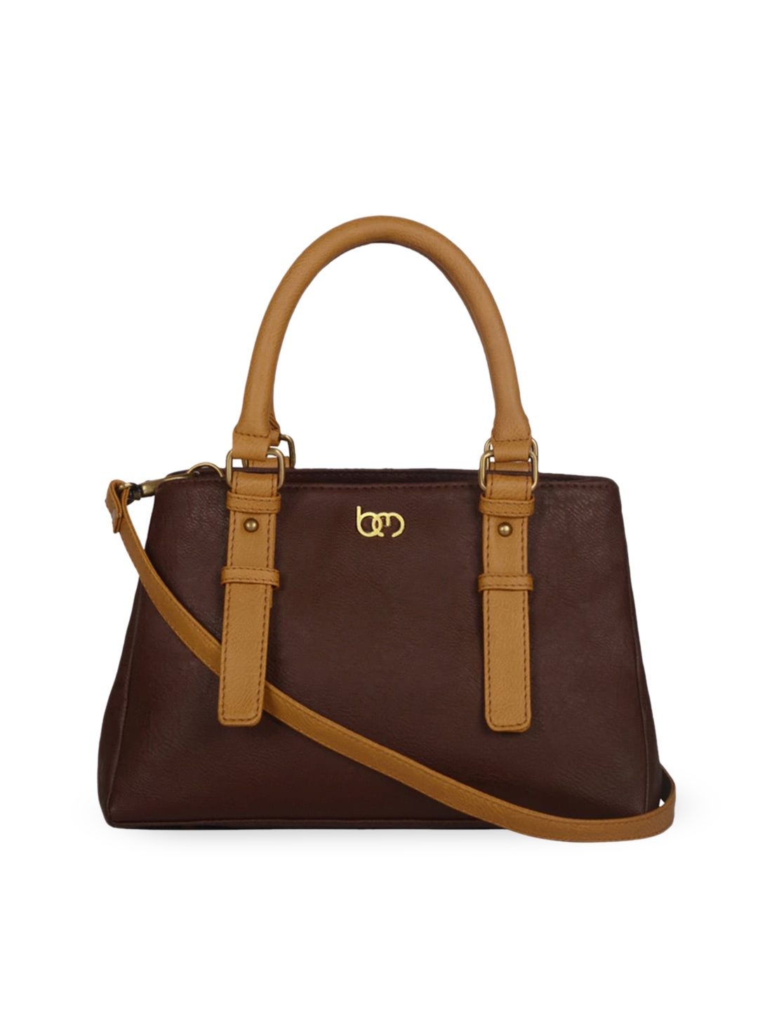 

Bagsy Malone Women PU Structured Shoulder Bag, Brown