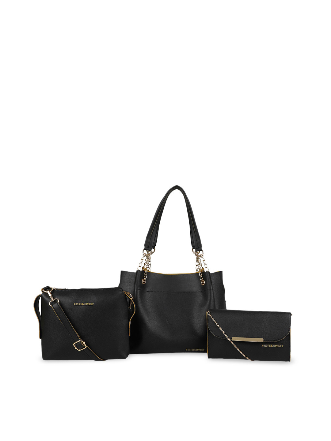 

Bagsy Malone Set Of 3 Structured Shoulder Bag, Black
