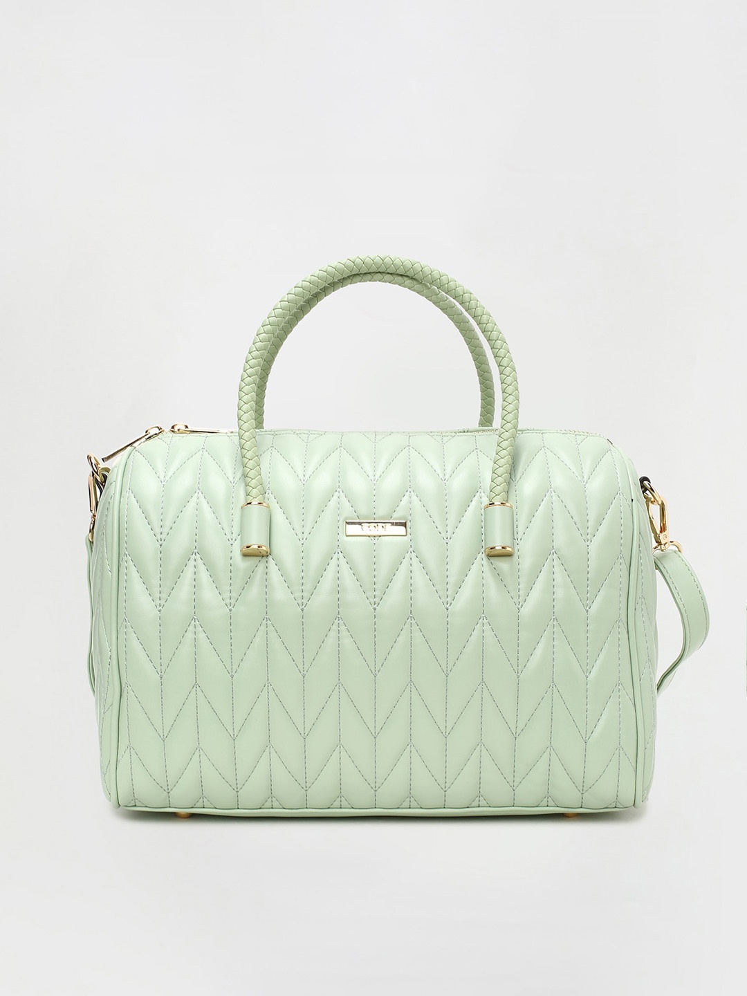 

CODE by Lifestyle Women Oversized Structured Handheld Bag with Quilted, Green