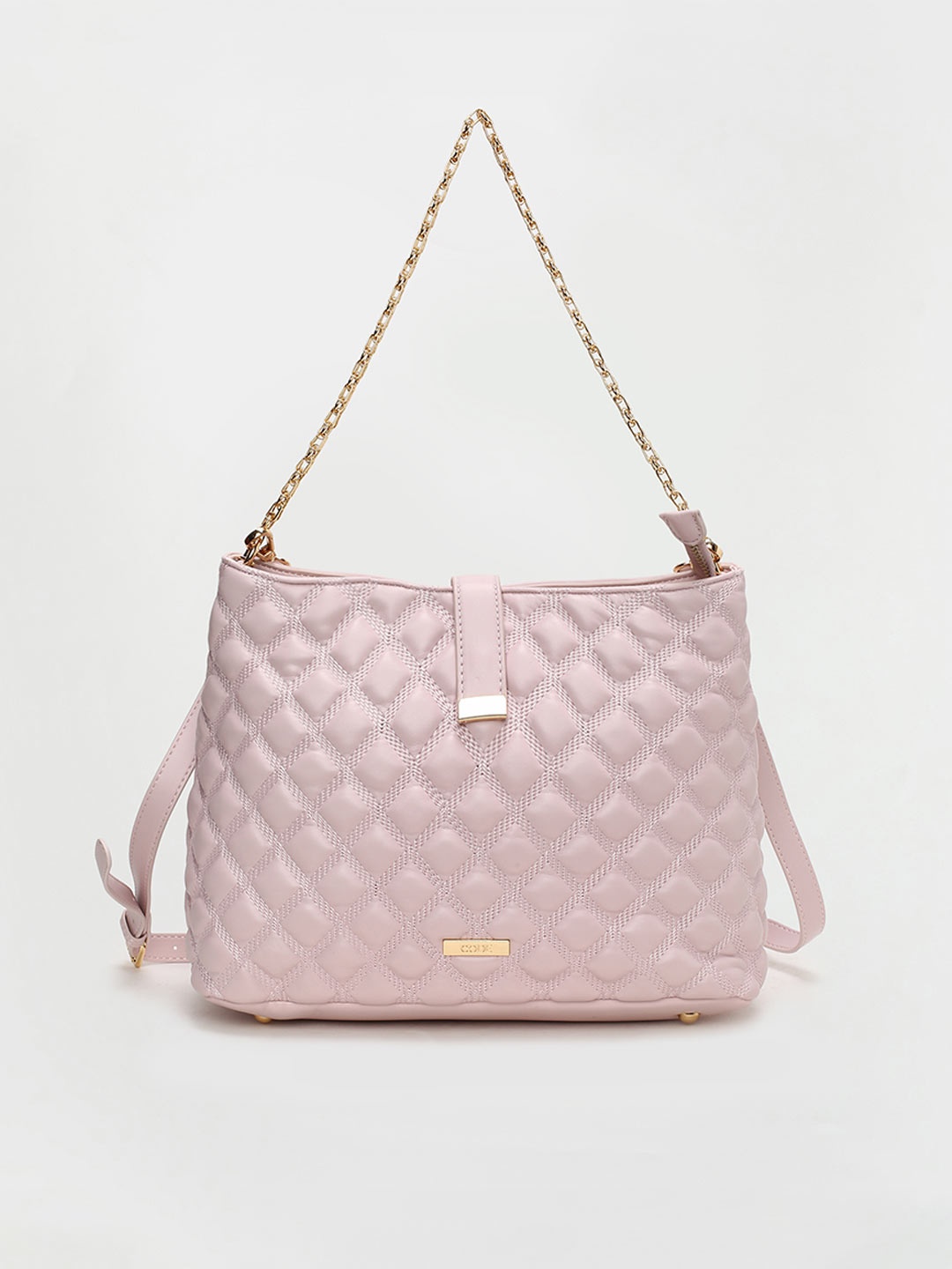 

CODE by Lifestyle Purple Textured Structured Shoulder Bag