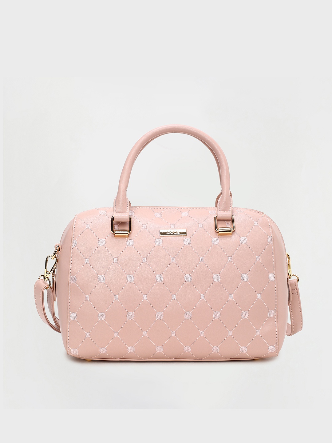 

CODE by Lifestyle Structured Handheld Bag with Quilted, Pink